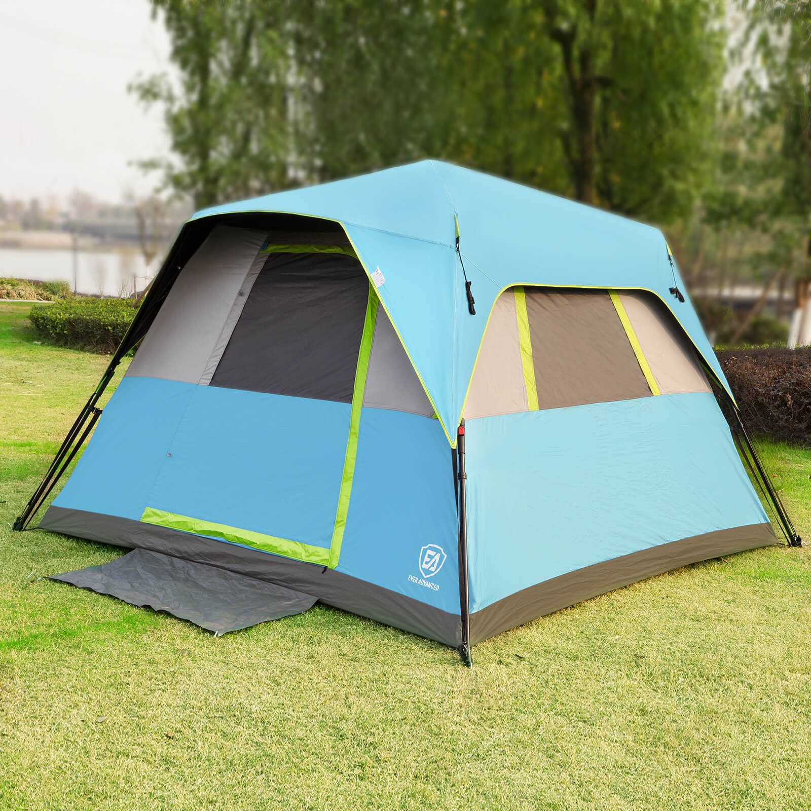 EVER ADVANCED 6-Person Blackout Instant Cabin Tent